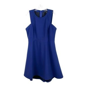 Banana Republic Fit and Flare Sleeveless Cocktail Dress Blue Size 14